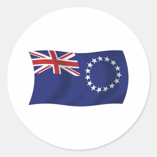 Cook Islands Flag Sticker (Front)