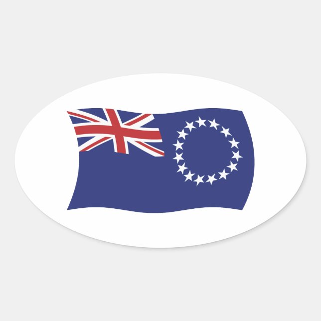 Cook Islands Flag Sticker (Front)