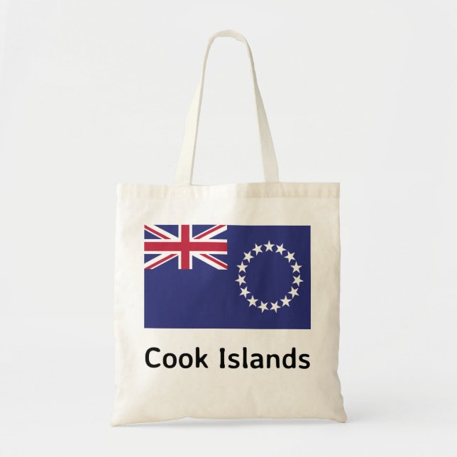 Cook Islands Flag Tote Bag (Front)