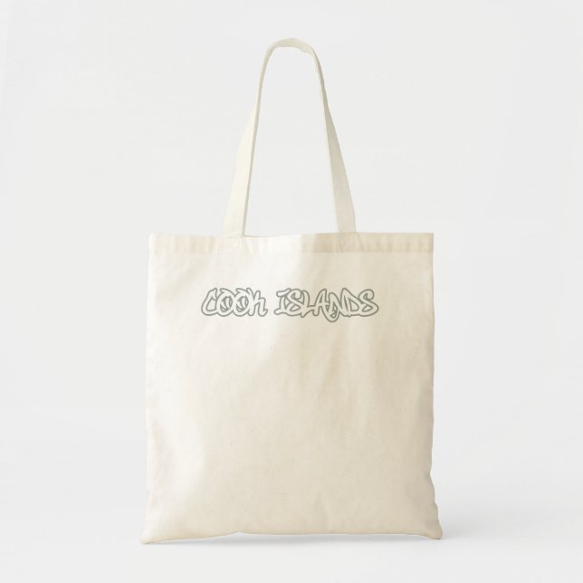 Cook Islands Graffiti Outline Tote Bag (Front)