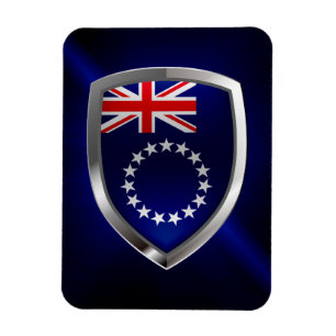 Cook Islands Mettalic Emblem Magnet
