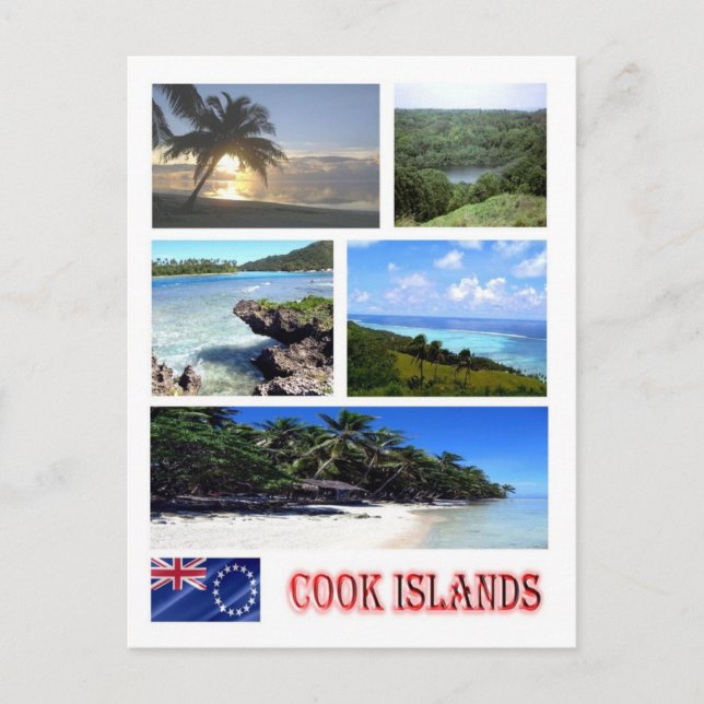 Cook Islands - Mosaic - Postcard (Front)