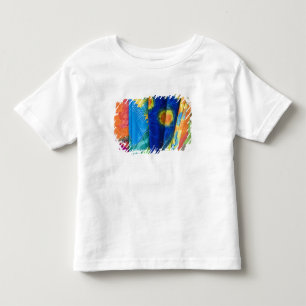 Cook Islands, Rarotonga. Batik cloth Punanga Nui Toddler T-Shirt