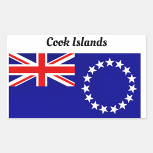 Cook Islands Rectangular Sticker
