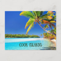Cook Islands, tropical palm trees,