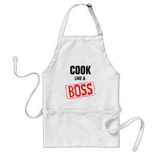 Cook LIKE A BOSS funny BBQ apron for men