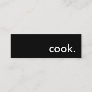 cook. mini business card