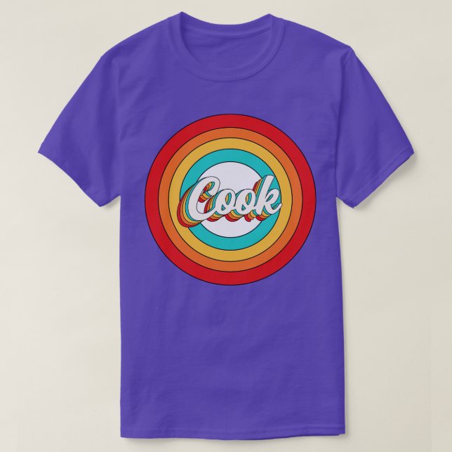 Cook Name Shirt Vintage Cook Circle (Design Front)