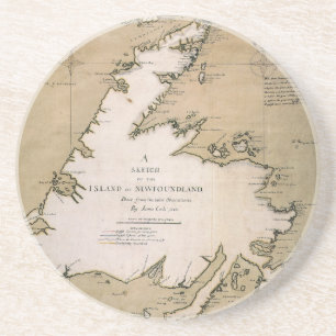 COOK: NEWFOUNDLAND, 1763 COASTER