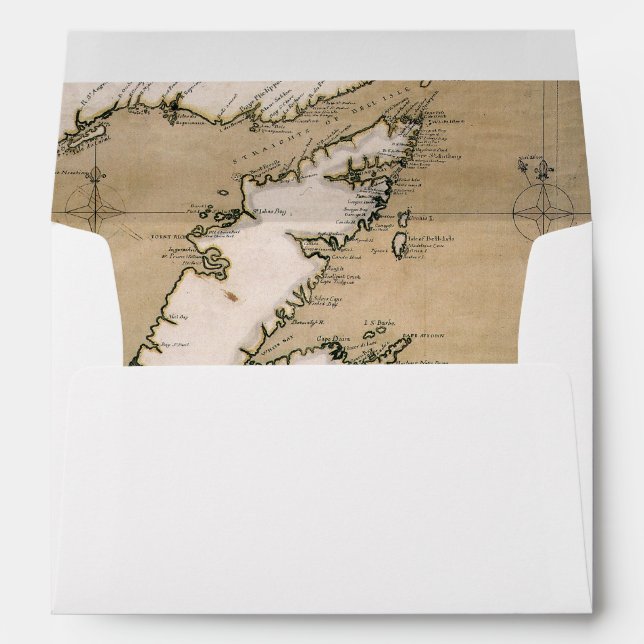 COOK: NEWFOUNDLAND, 1763 ENVELOPE (Back (Bottom))