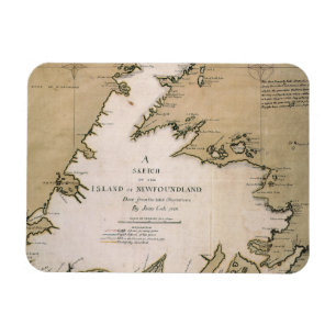 COOK: NEWFOUNDLAND, 1763 MAGNET
