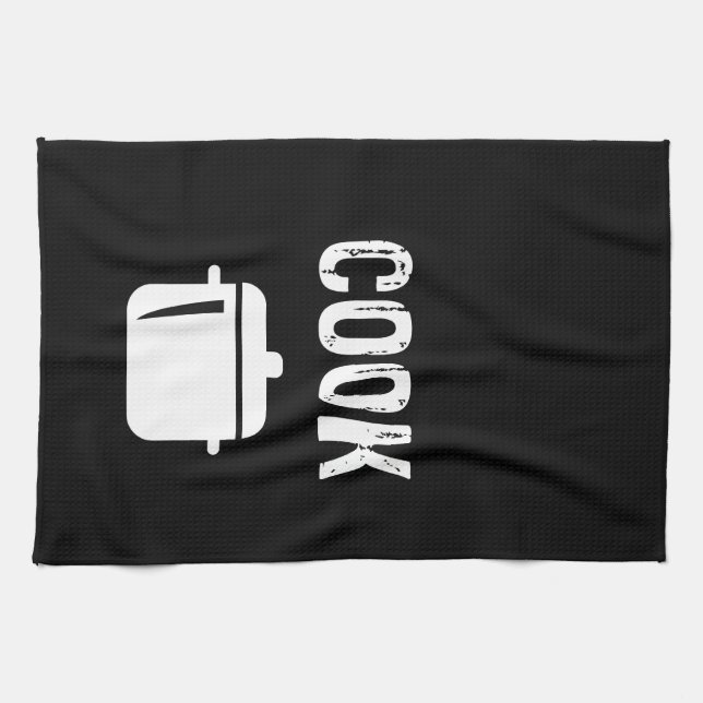 Cook pan design tea towel (Horizontal)