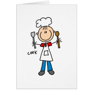 Cook Stick Figure Card