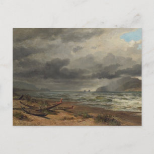 'Cook Strait, New Zealand' - Nicholas Chevalier Postcard
