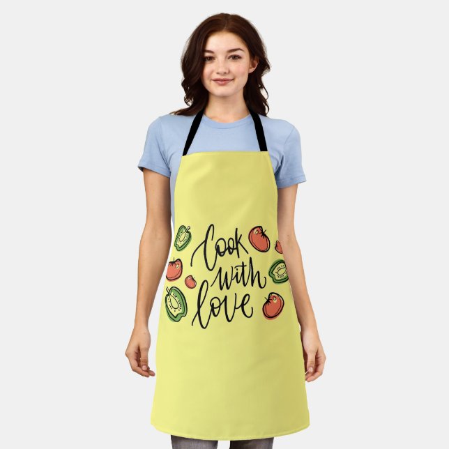 Cook With Love Design Apron (Worn)