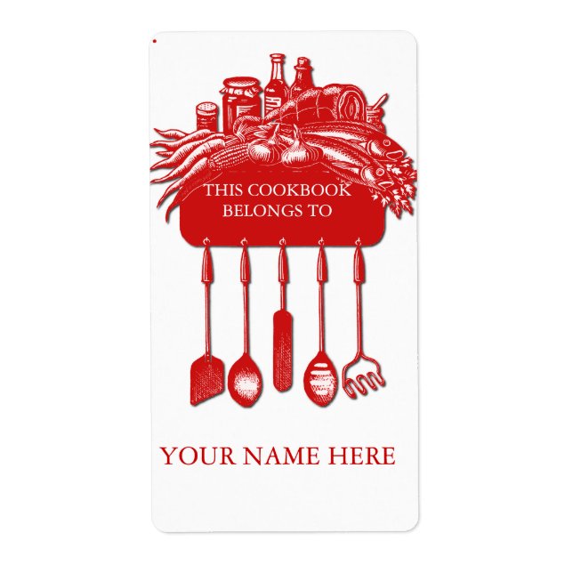 Cookbook Collection Bookplate .. (Front)