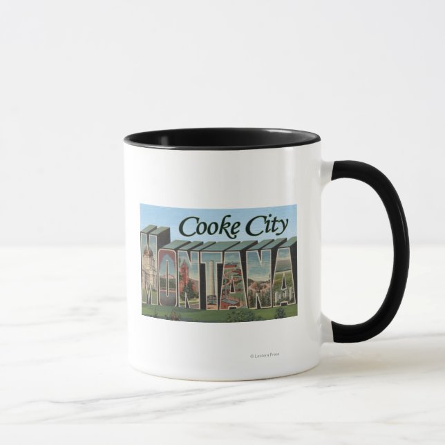 Cooke City, Montana - Large Letter Scenes 2 Mug (Right)