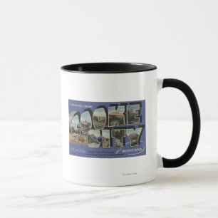 Cooke City, Montana - Large Letter Scenes Mug