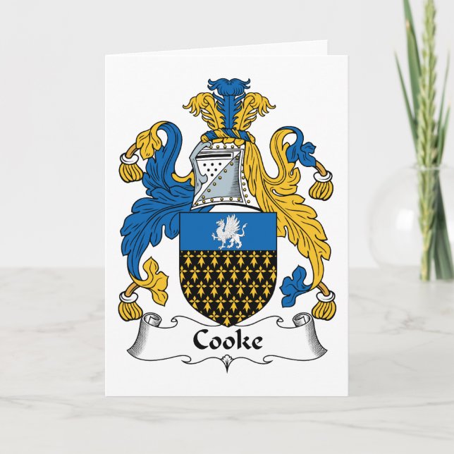 Cooke Family Crest Card (Front)