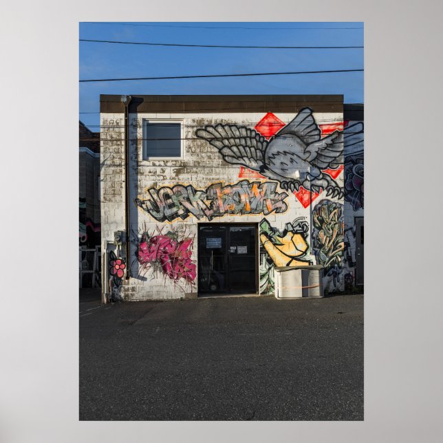 Cooke St Graffiti Colour Version No 1 Poster (Front)