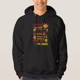 Cooked Chicken Wing Chicken Wing Hot Dog Bologna M Hoodie