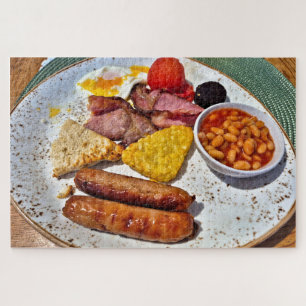 Cooked Irish breakfast, Northern Ireland Jigsaw Puzzle