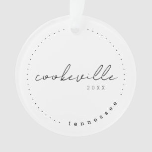 Cookeville Tennessee TN Travel United States Ornament