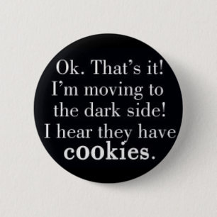 cookie 6 cm round badge