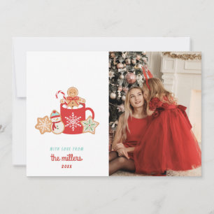 Cookie and Cocoa   Merry Christmas Holiday Card