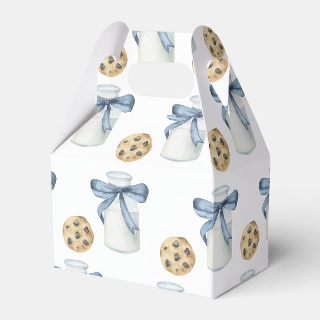 Cookie and Milk Birthday Party Favour Box (Front Side)