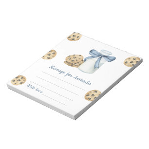 Cookie and Milk birthday time capsule message Notepad