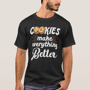 Cookie Art For Kids Men Women Pastry Chef Bakers T-Shirt