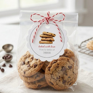COOKIE baked with love Holiday bakers  Favour Tags