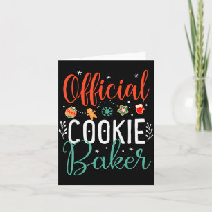 Cookie Baker Funny Christmas Couples Matching Card