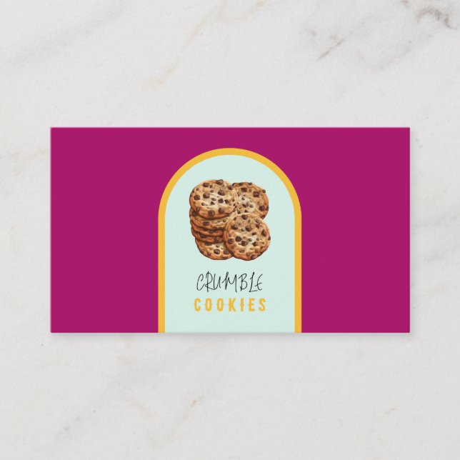 Cookie Bakery  Business Card (Front)