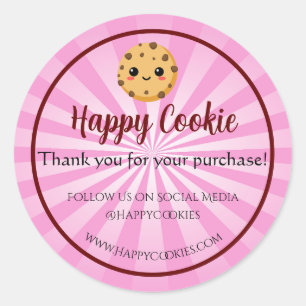 Cookie Bakery Sticker Round V124