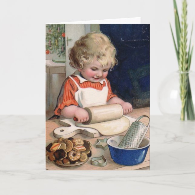 "Cookie Baking" Christmas Card (Front)