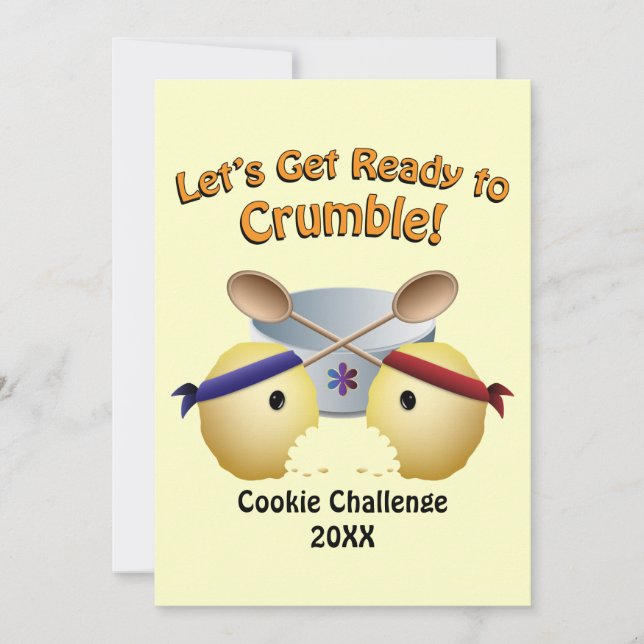 Cookie Baking Competition Invitation (Front)