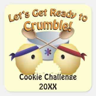 Cookie Baking Competition Square Sticker