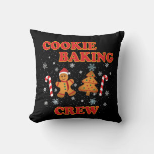 Cookie Baking Crew Christmas Cushion