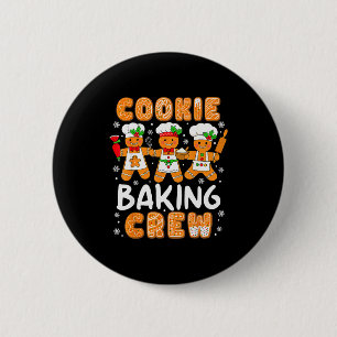 Cookie Baking Crew Christmas Funny Gingerbread Lov 6 Cm Round Badge