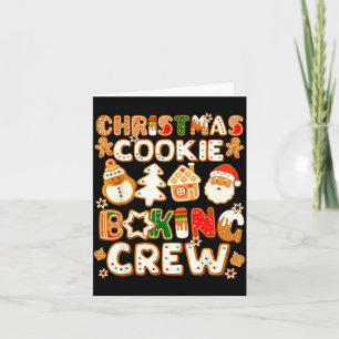 Cookie Baking Crew Christmas Funny Gingerbread Lov Card