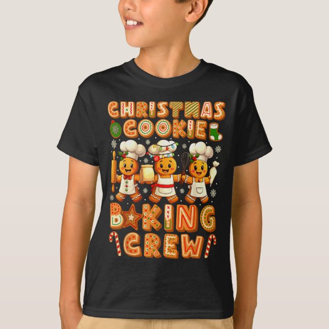 Cookie Baking Crew Christmas Gingerbread Lovers Wo T-Shirt (Front)