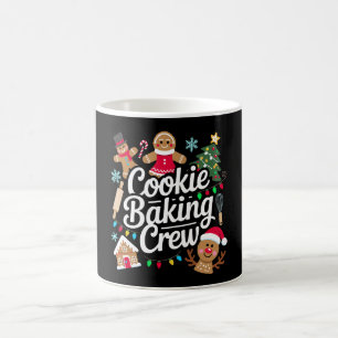 Cookie Baking Crew Christmas Gingerbread Reindeer Coffee Mug