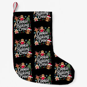 Cookie Baking Crew Christmas Gingerbread Reindeer Small Christmas Stocking