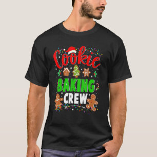 Cookie Baking Crew Christmas Gingerbread Santa Fam T-Shirt