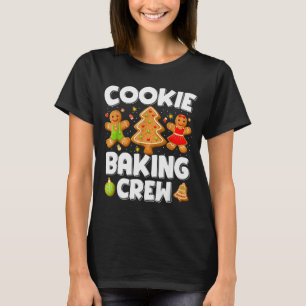 Cookie Baking Crew Christmas Gingerbread Team Squa T-Shirt