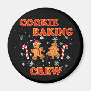 Cookie Baking Crew Christmas Magnet