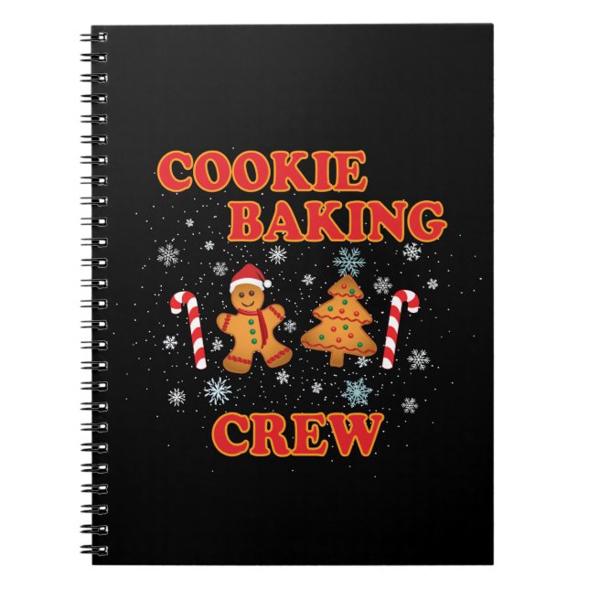 Cookie Baking Crew Christmas Notebook (Front)