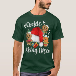 Cookie Baking Crew Christmas Santa Gingerbread Tea T-Shirt